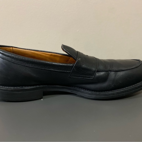 Allen Edmonds Men's Black Leather "Breton" Penny Loafer Rubber Sole Size 10B - Picture 7 of 14